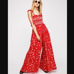 NWOT Free People Color My World Floral Jumpsuit